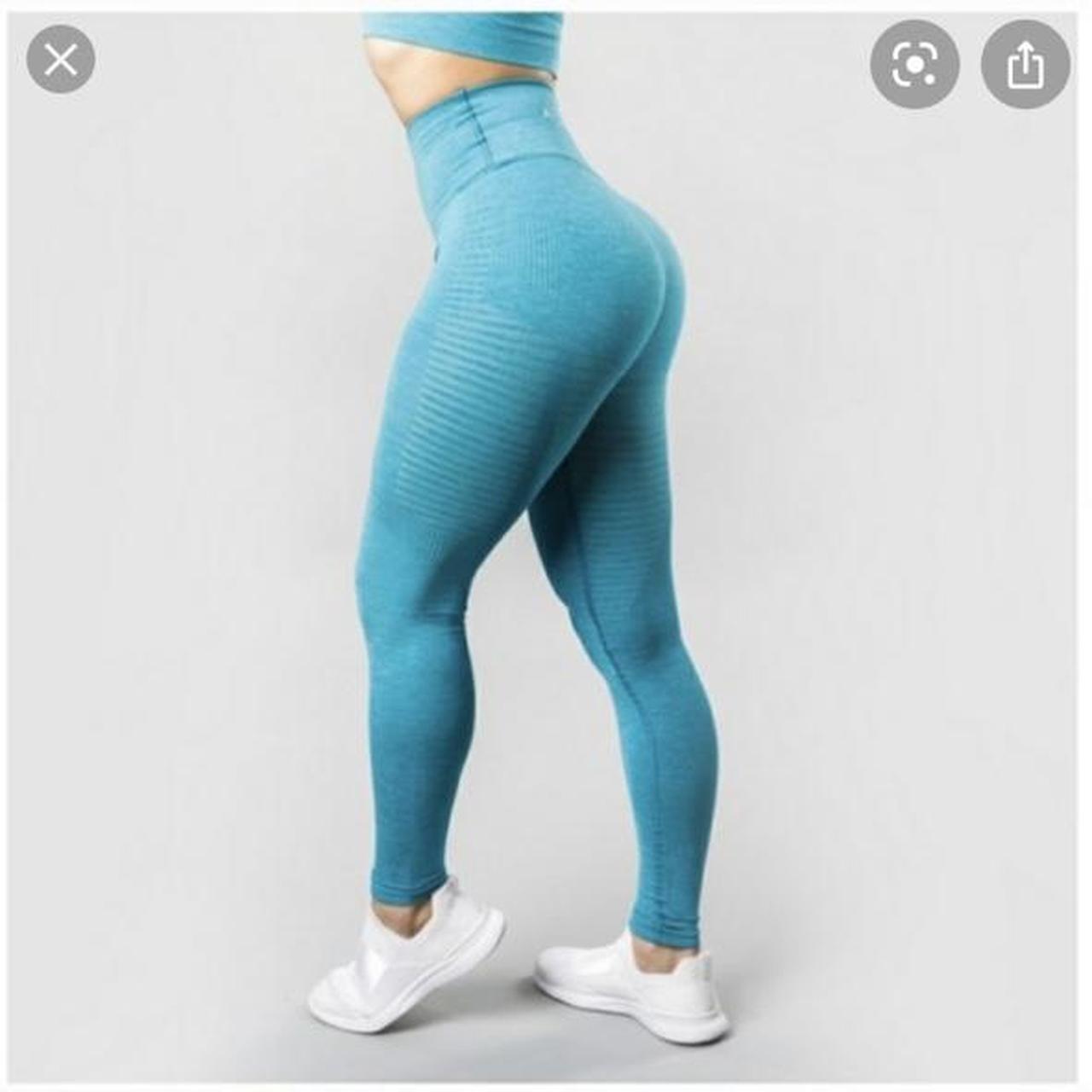 Alphalete “halo” leggings in vivid blue. Very very... Depop