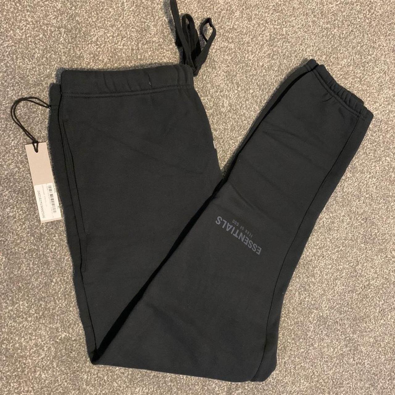 Fear Of God Essentials Black Tracksuit Ss20 Depop