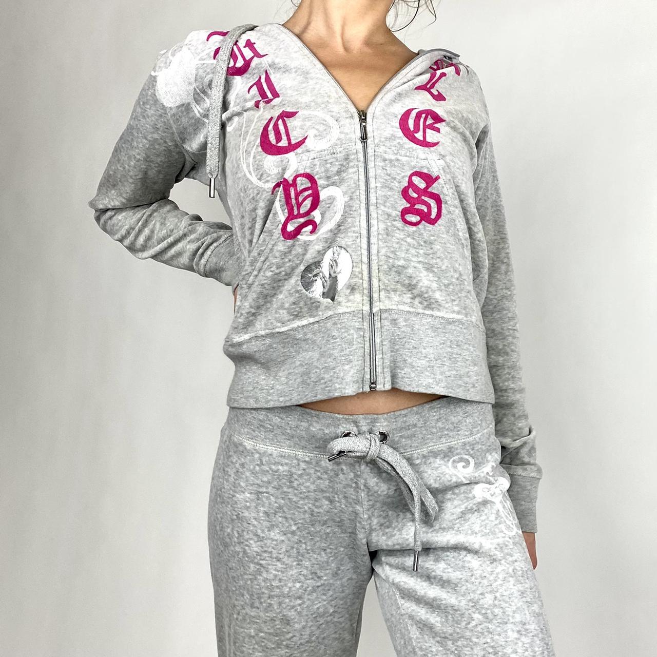 Queen Juicy 👑 Grey Velour Tracksuit Amazing JC Depop