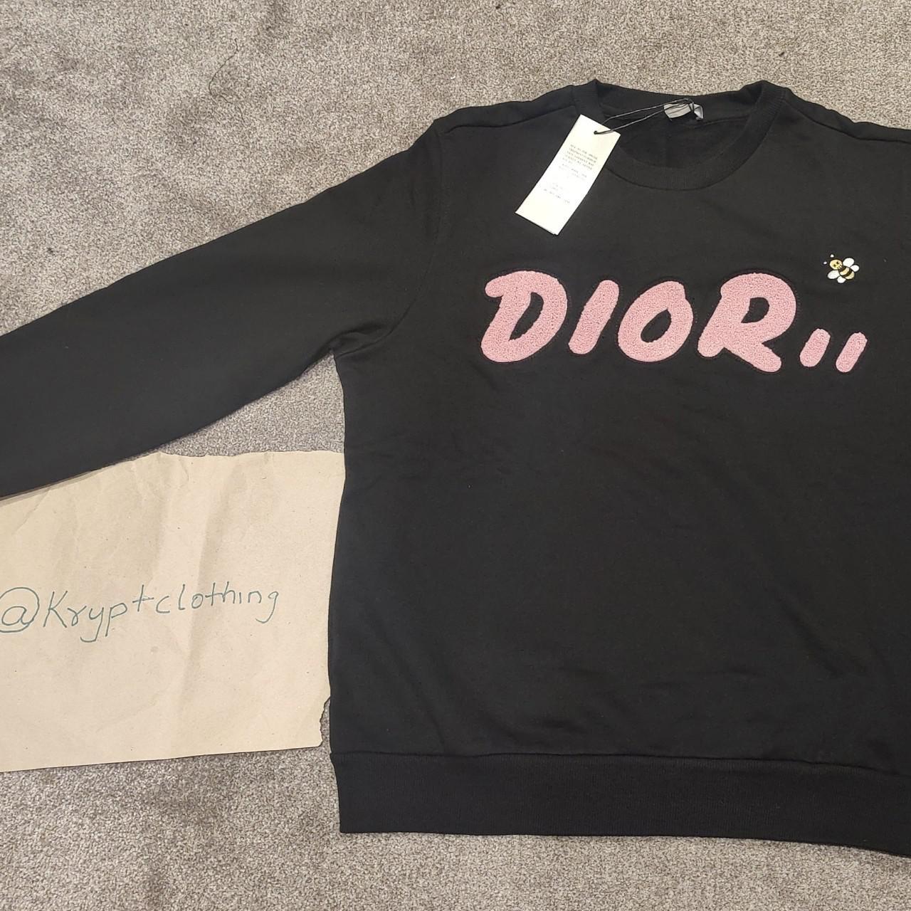 Dior Men's Black and Pink Sweatshirt | Depop