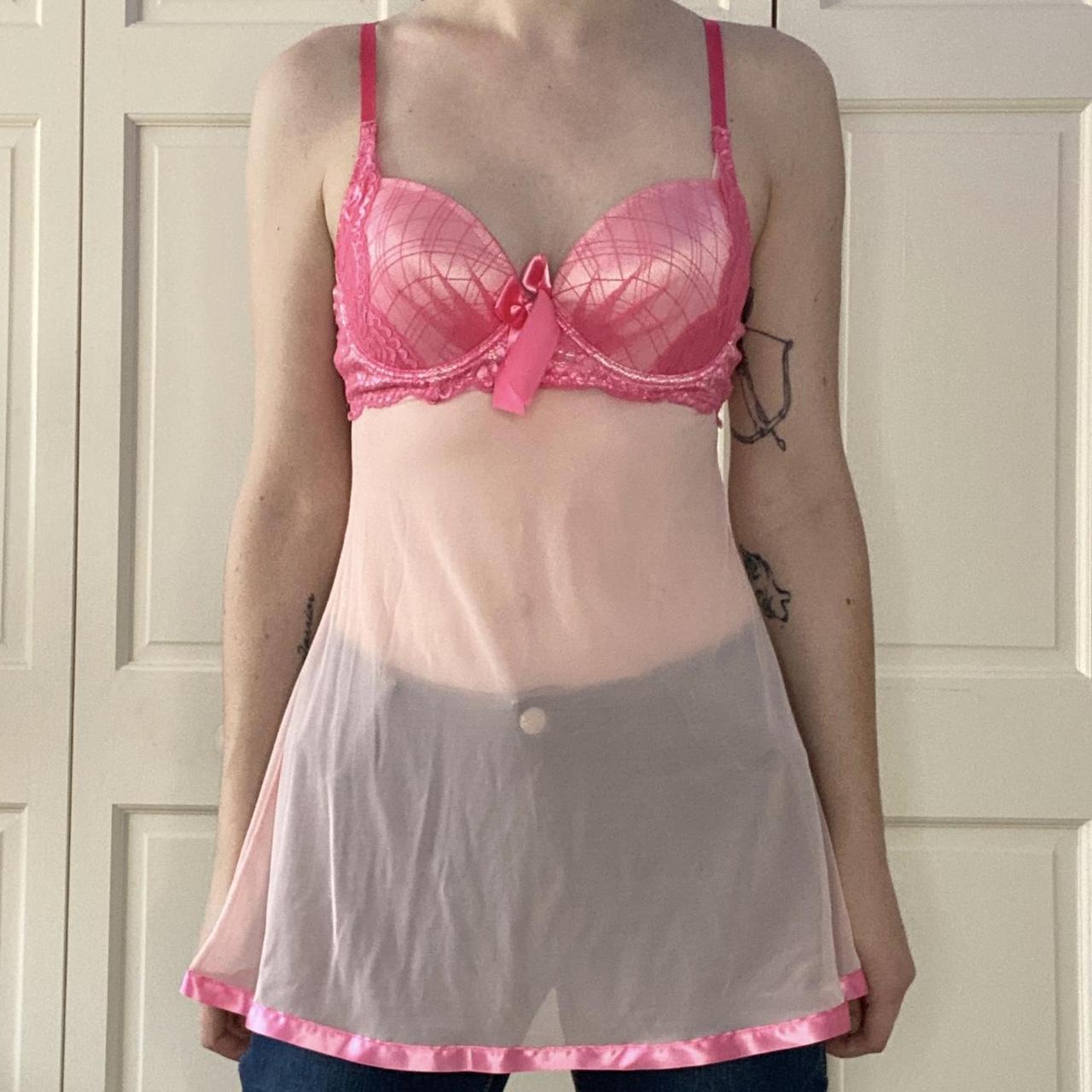 Product Image 1 - Pink lacy Y2K lingerie top