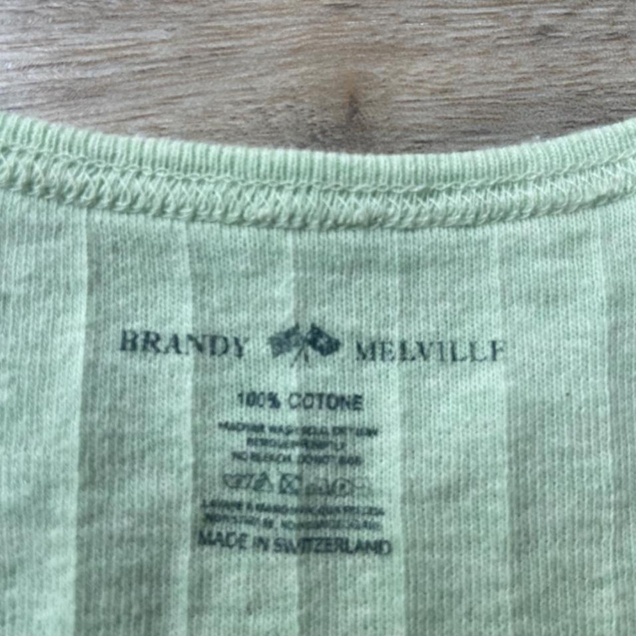 Brandy Melville Women's Green Vest | Depop