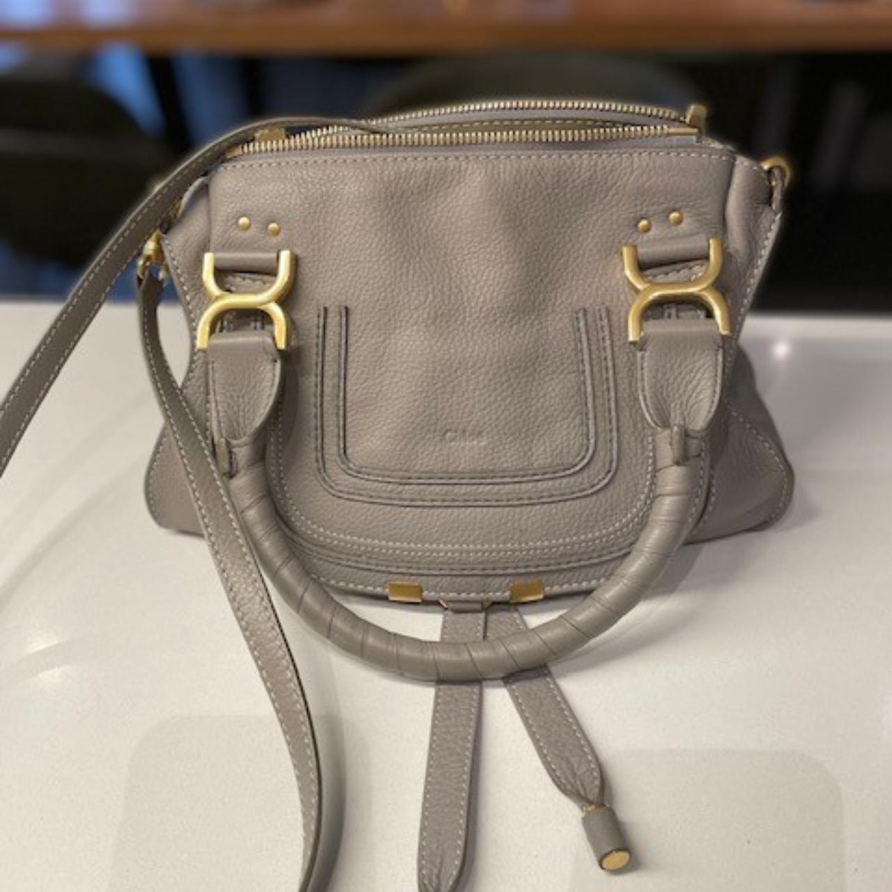 Chloe Marcie bag (Small) in textured... - Depop