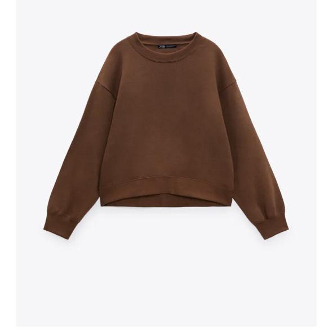 zara basic sweatshirt trf