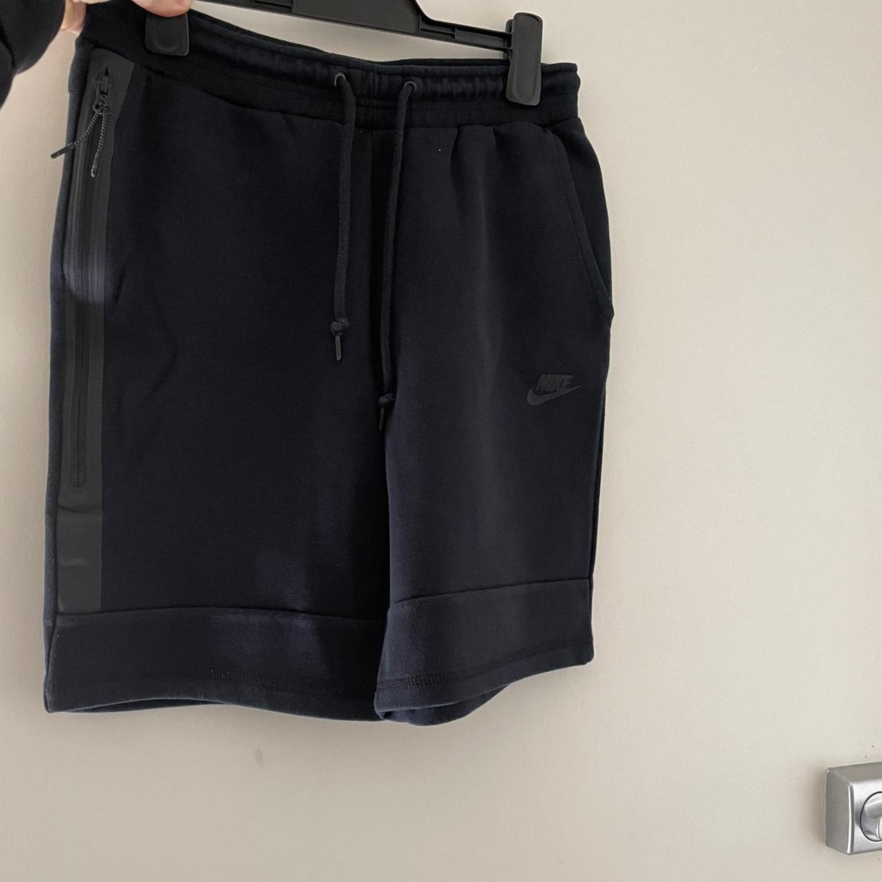 Mens Nike tech fleece shorts in black, size M.... Depop
