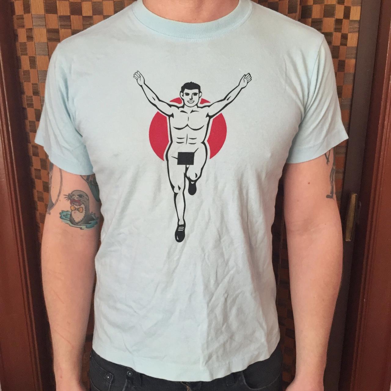 NAKED RUNNING MAN SHIRT - super sweet naked runner...