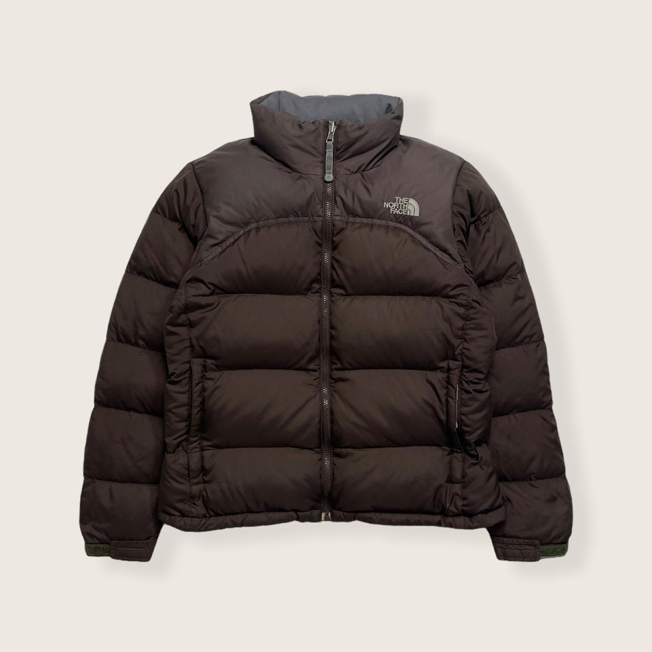 north face brown nuptse puffer jacket 700