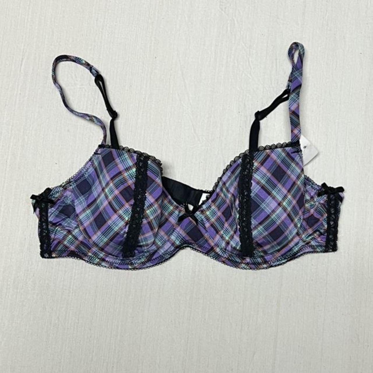 B.Tempt'd Women's Purple and Black Bra