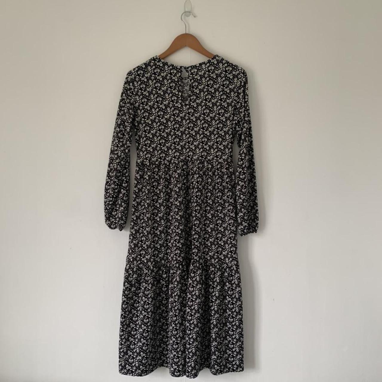 Next Women's Black and White Dress | Depop