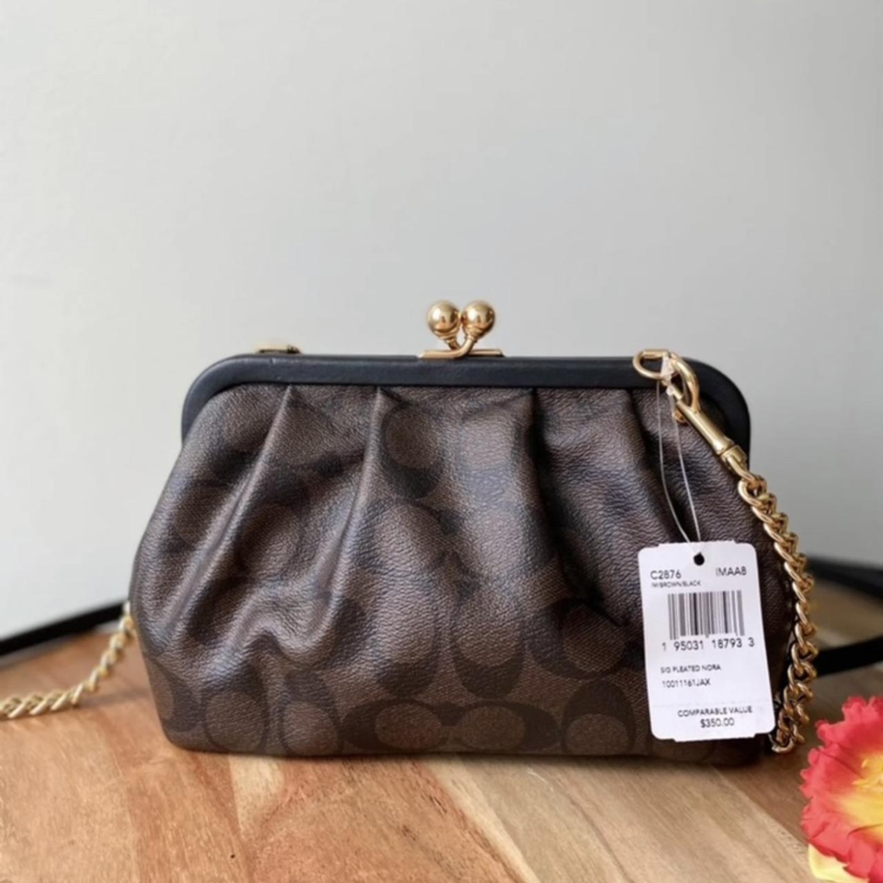 Coach Nora Kisslock Crossbody, New 100%