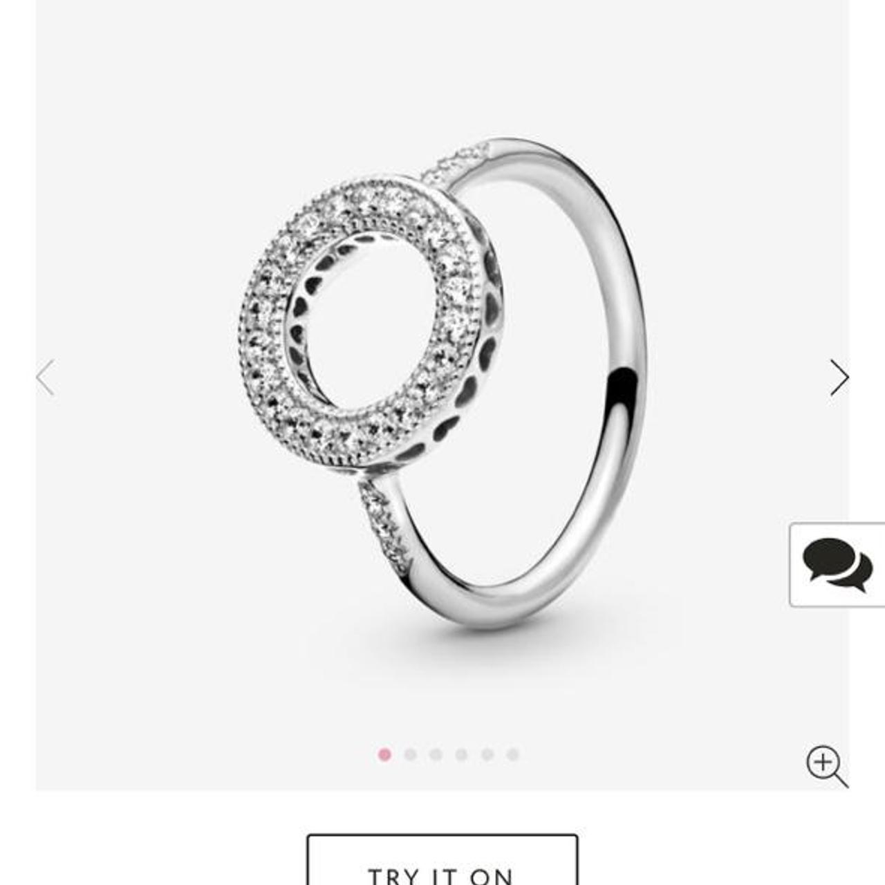 Pandora on sale halo ring