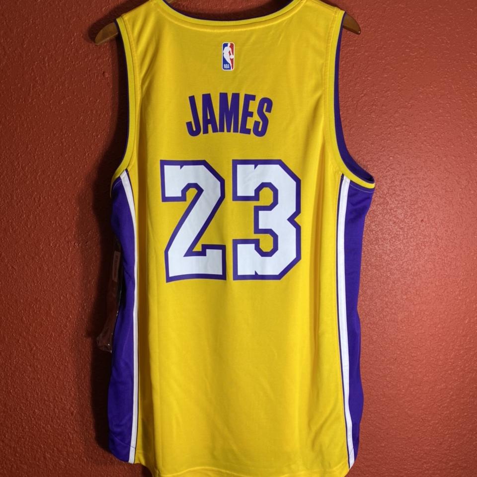 Lebron James Authentic Lakers City Edition Jersey - Depop