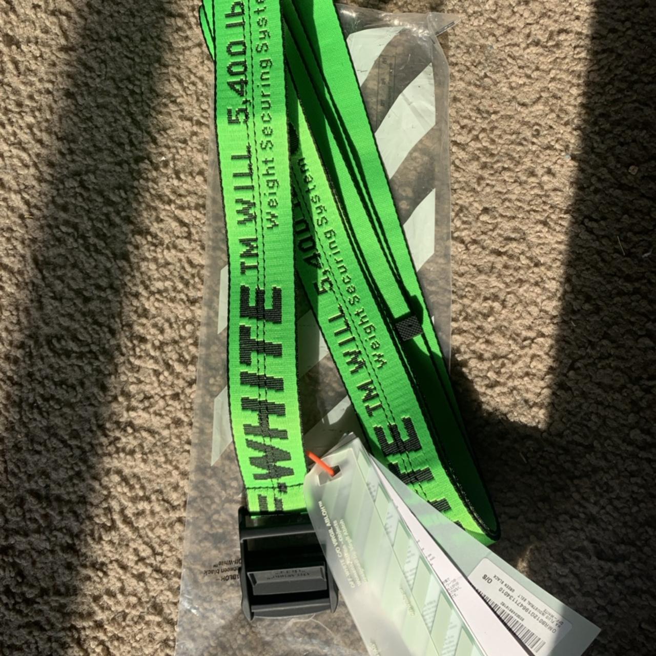 off white belt green