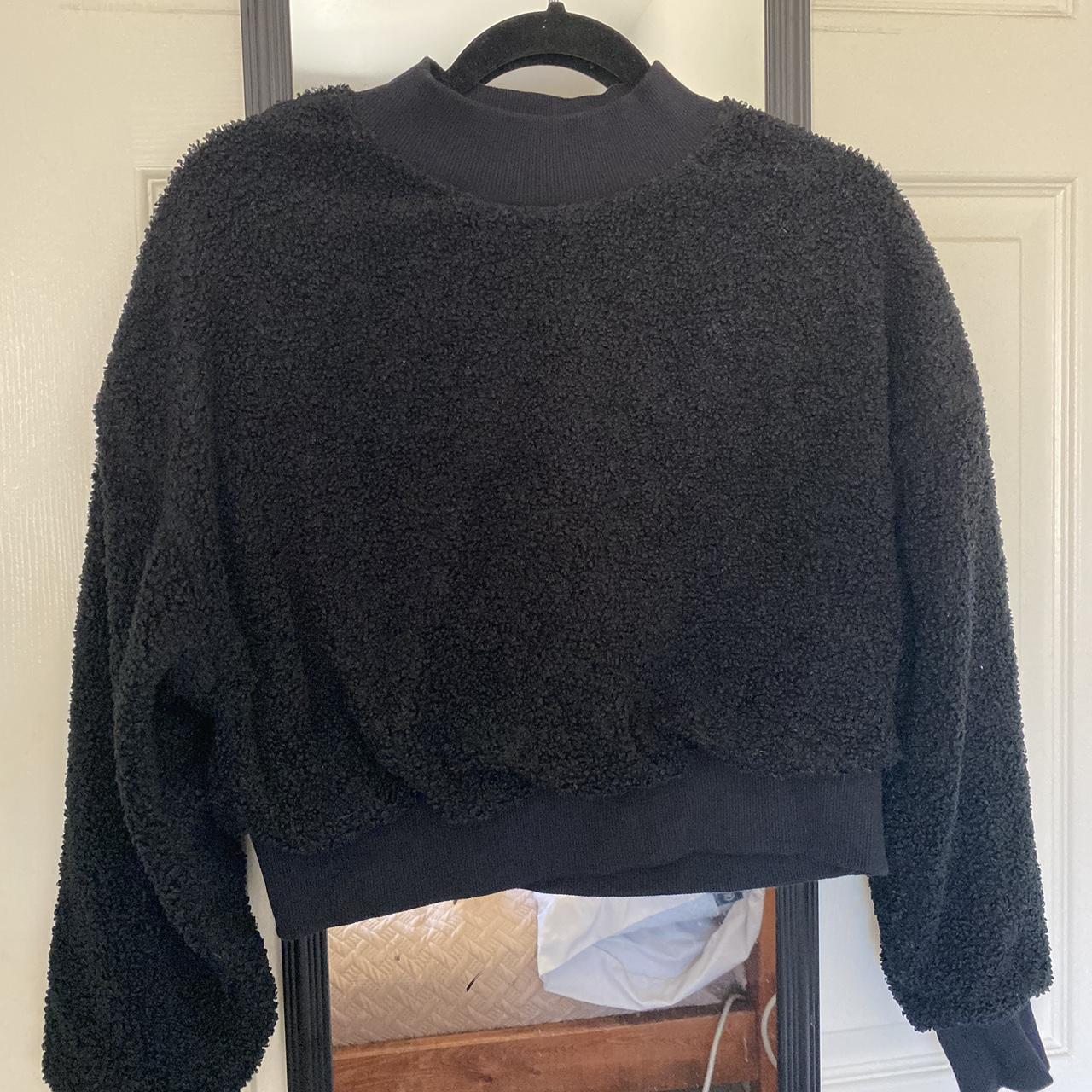 Fabletics black gym sweater • good for workout •... - Depop