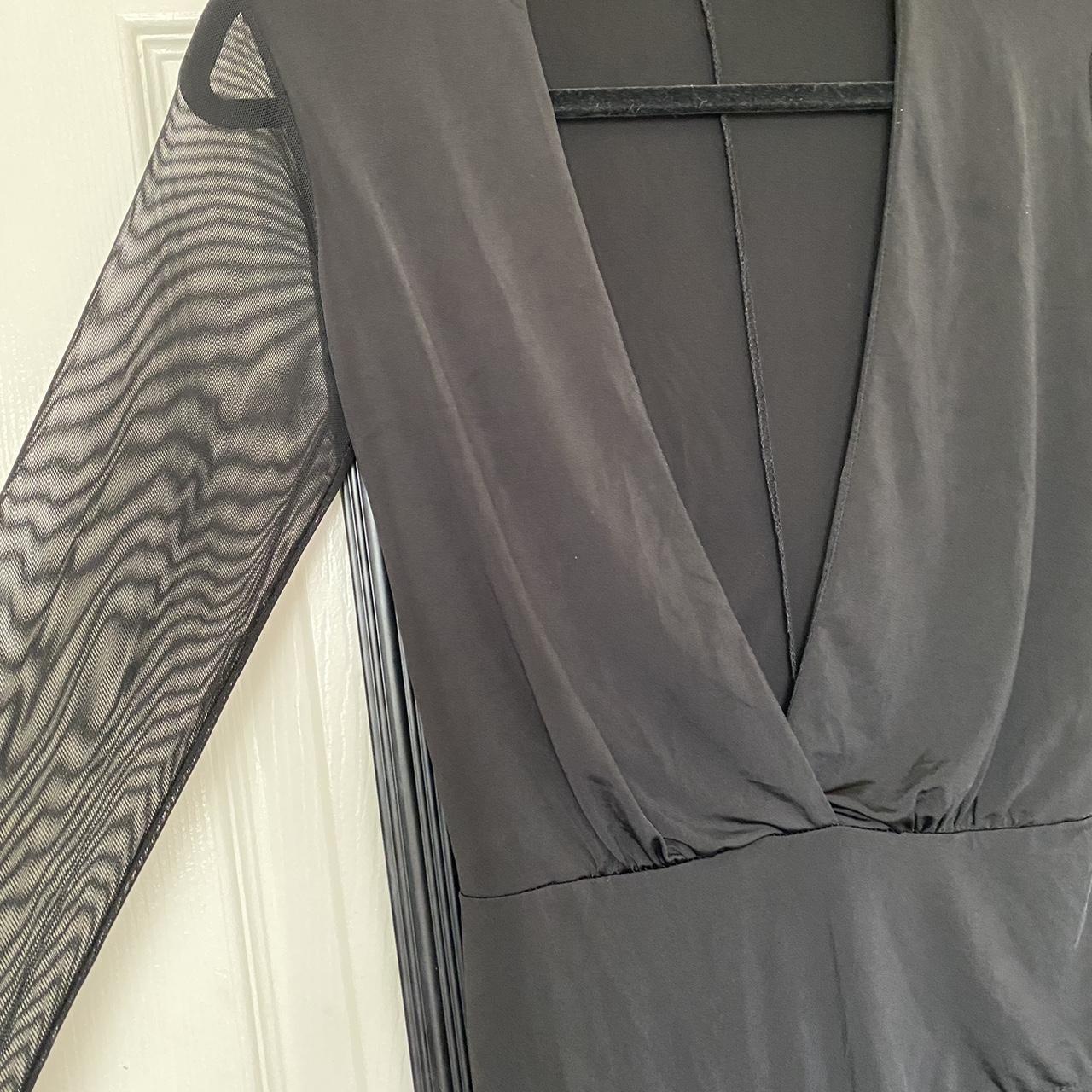 Black shear Fashion Nova bodysuit shear size... Depop