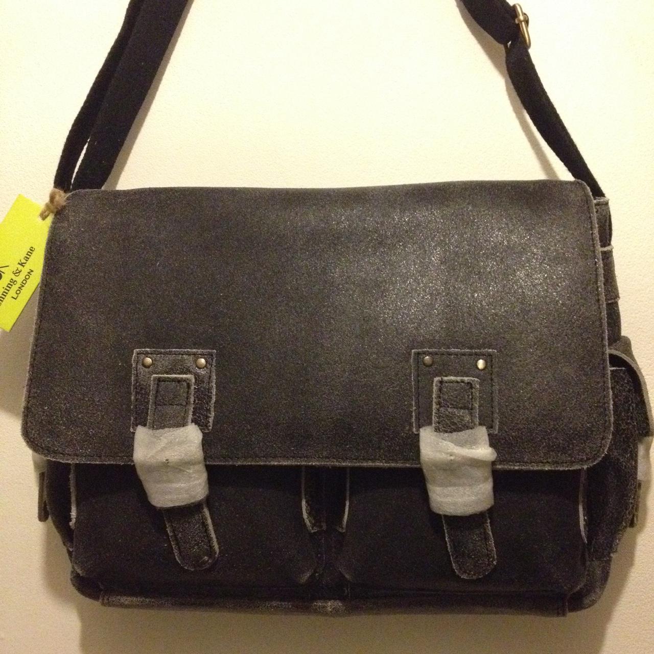 Denning & Kane leather satchel/messenger bag, will... - Depop