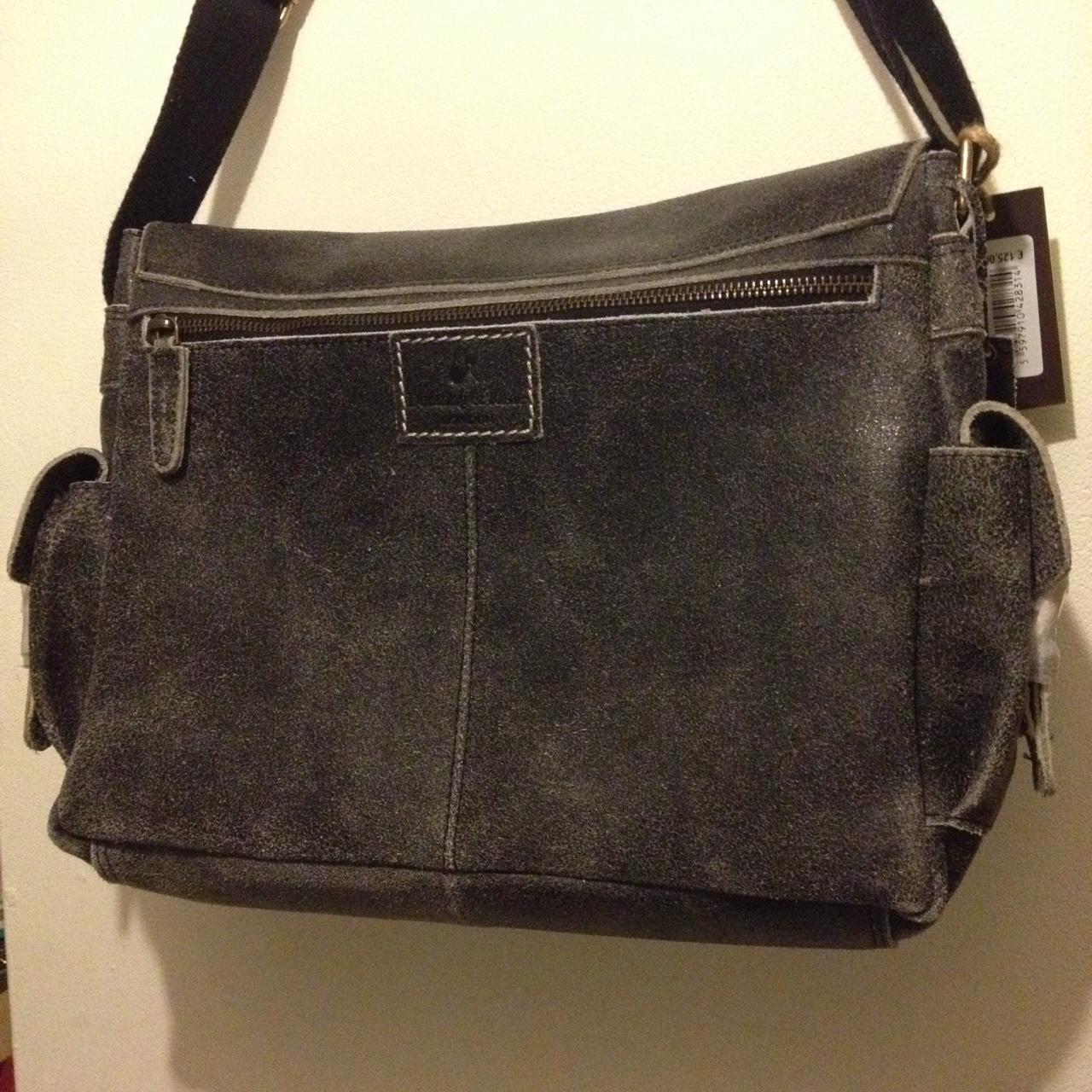 Denning & Kane Leather Satchel Messenger Bag, Will - Depop