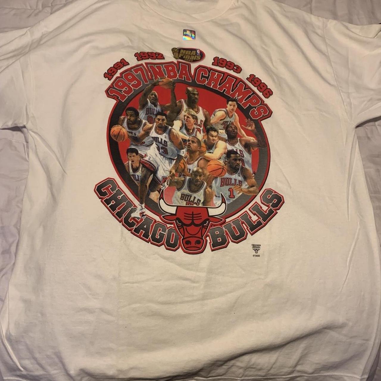 Vintage Chicago Bulls 1997 NBA Finals Champs Starter T