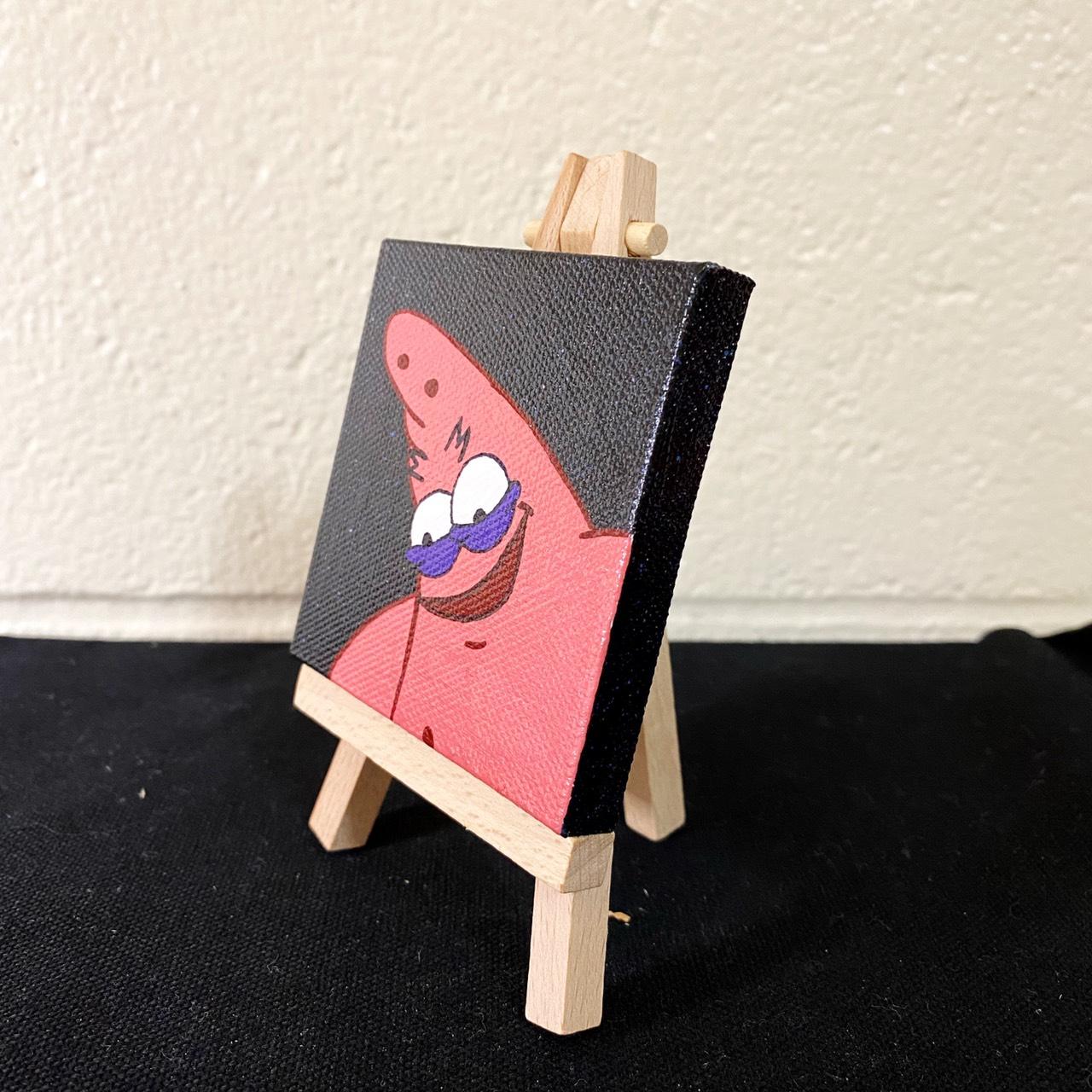 Patrick looking down painting, Spongebob... - Depop