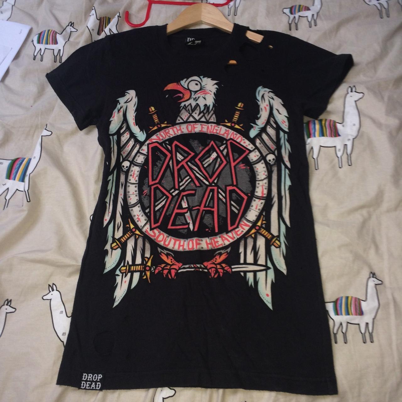 'North Of England South Of Heaven' Drop Dead T-shirt... - Depop