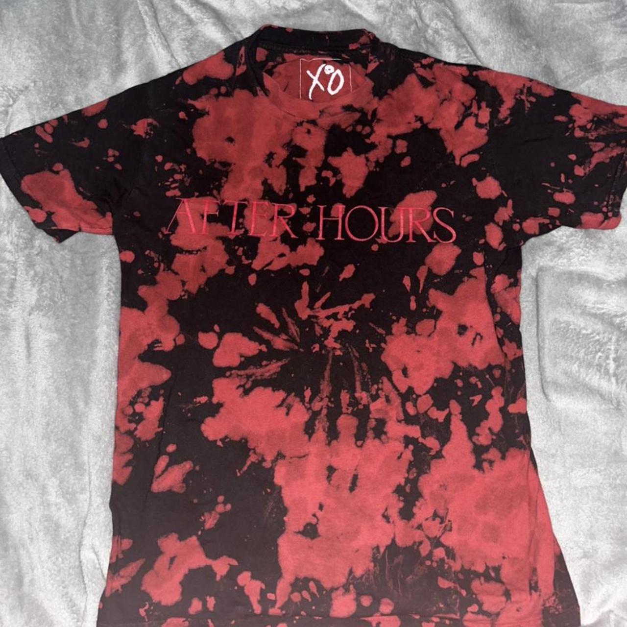 The Weeknd - After Hours XO Red Tie Dye Tee Was | Depop