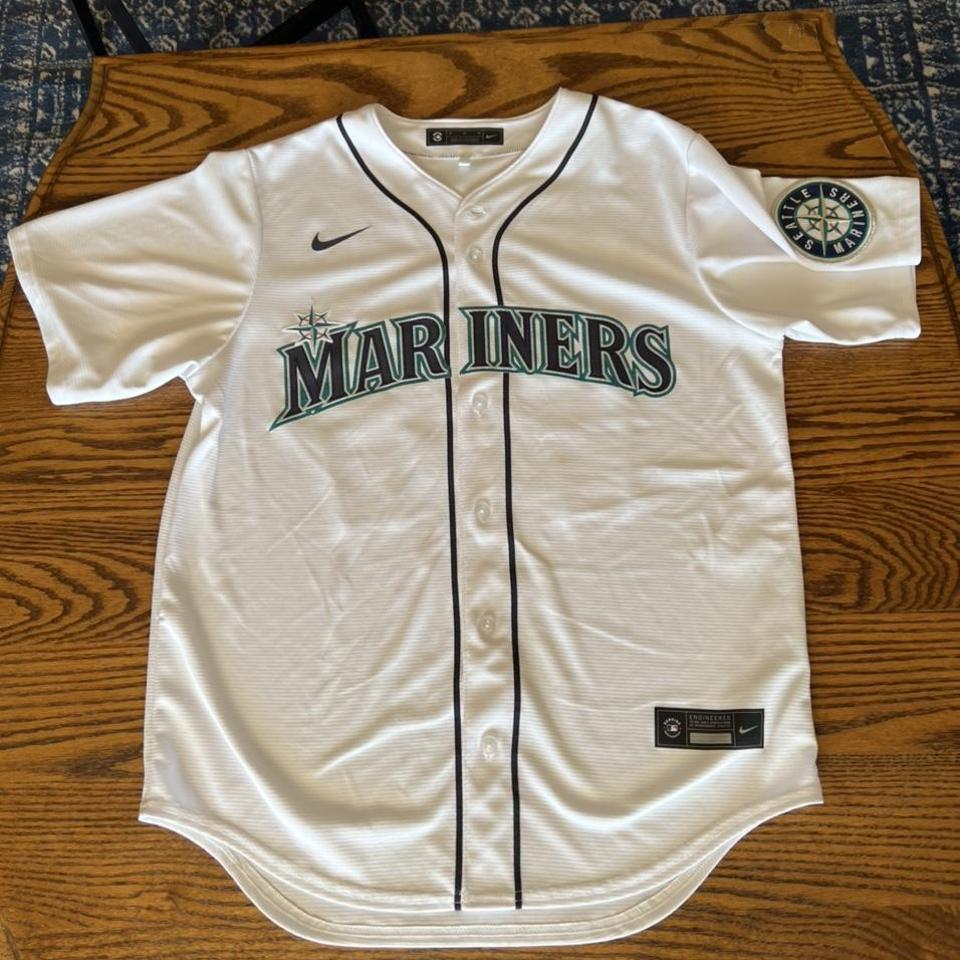 Ken Griffey Jr Jersey Seattle Mariners Mesh Navy - Depop