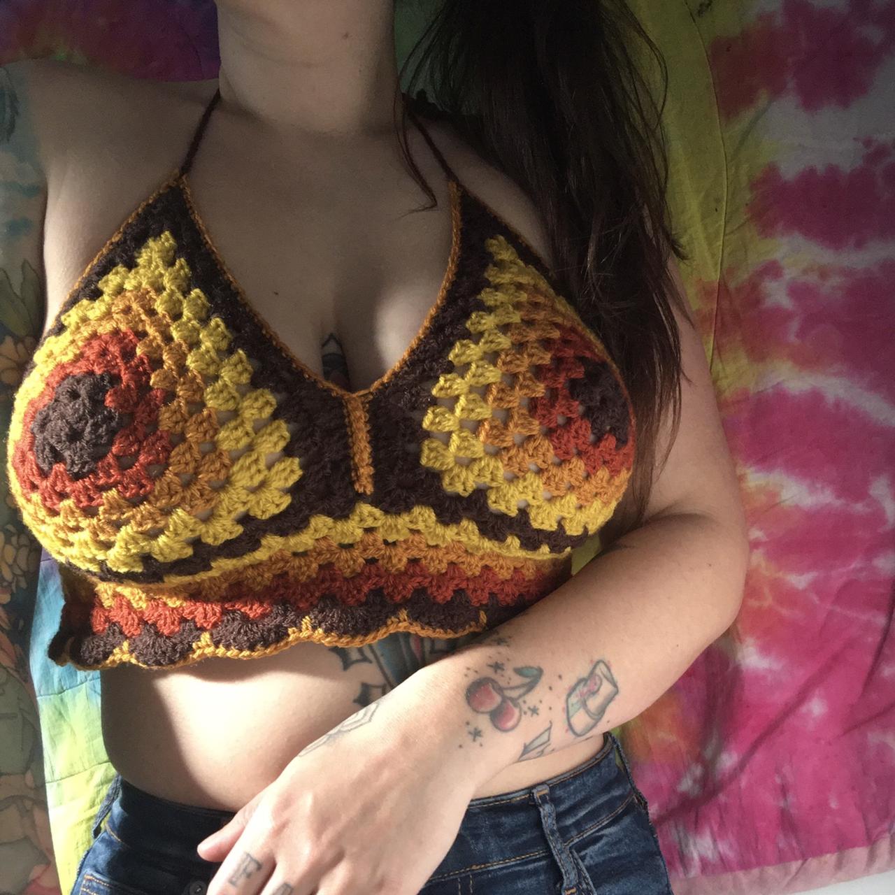 Vintage bra top from the 70s Such a cool bra top, - Depop