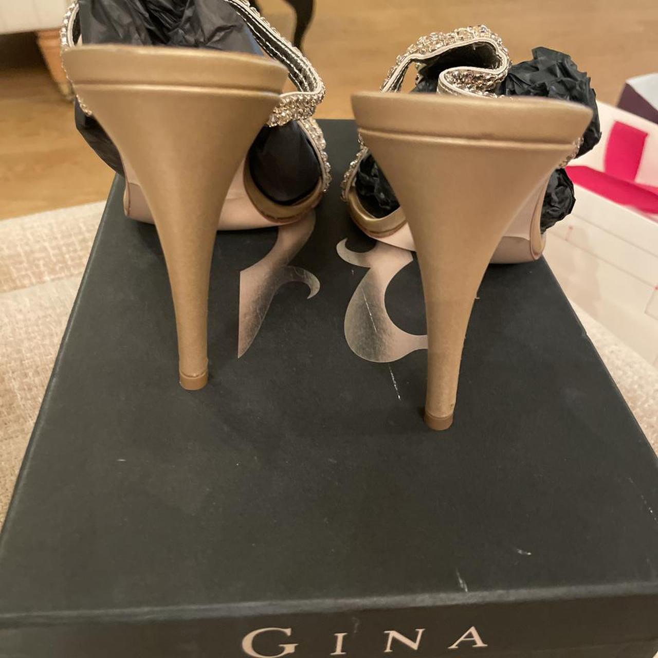 Gina London designer jewel encrusted sparkly heels... - Depop
