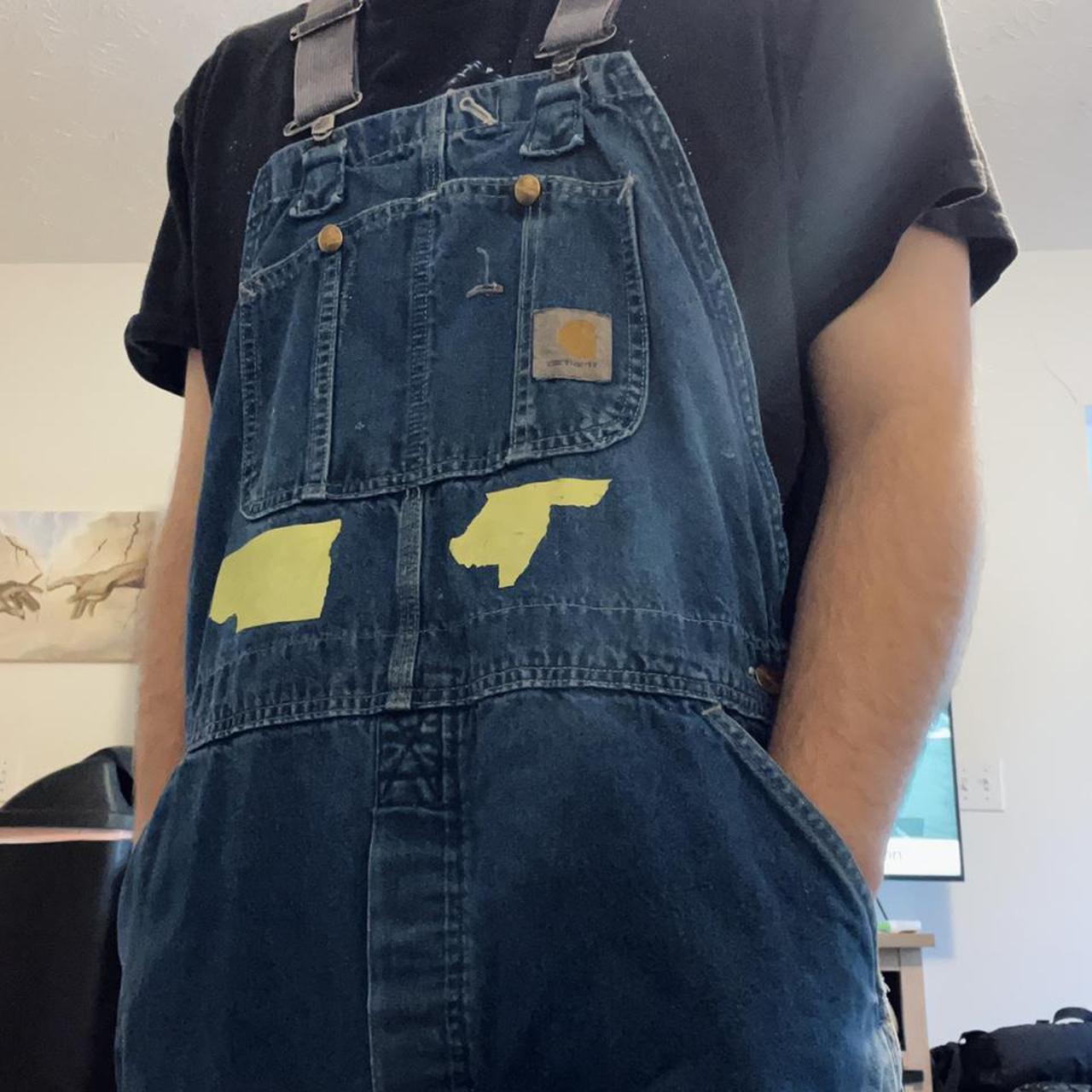 Vintage 90’s Carhartt Men’s Overalls... Depop