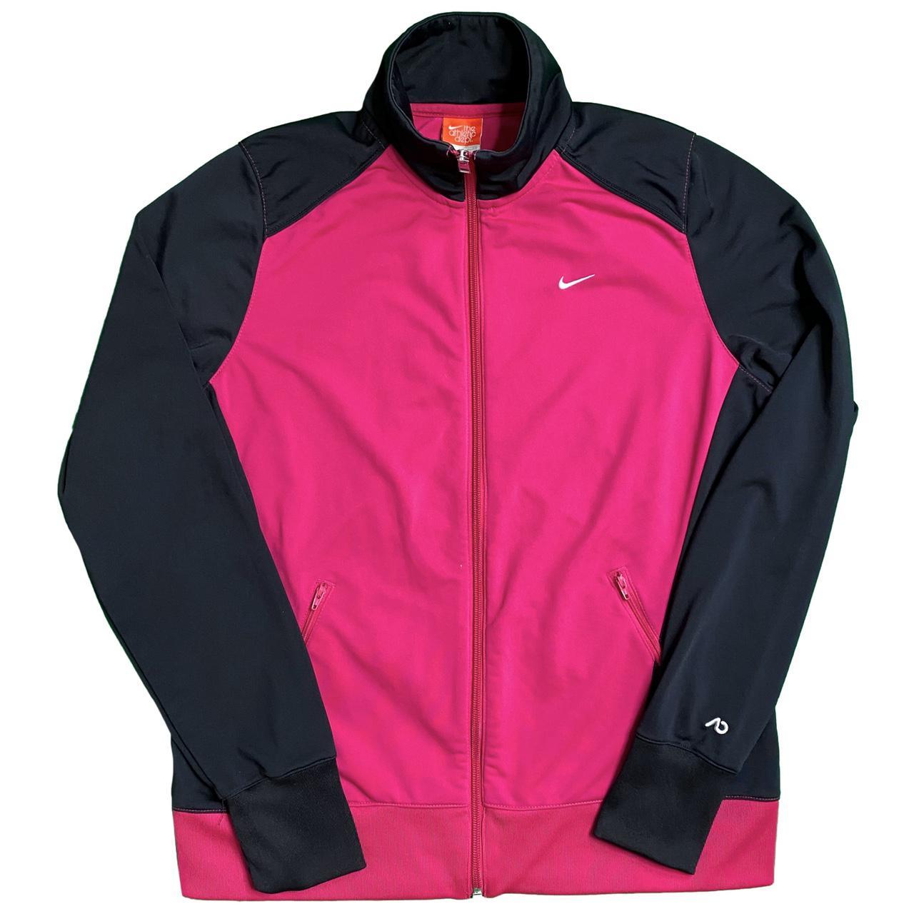 Nike pink clearance and black jacket