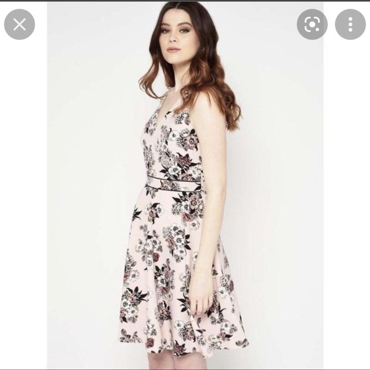 miss selfridge pink floral dress