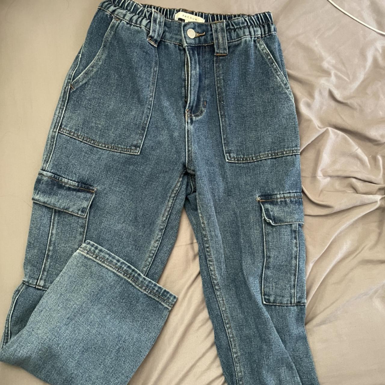 pacsun skate cargo jeans size small best for 26... - Depop