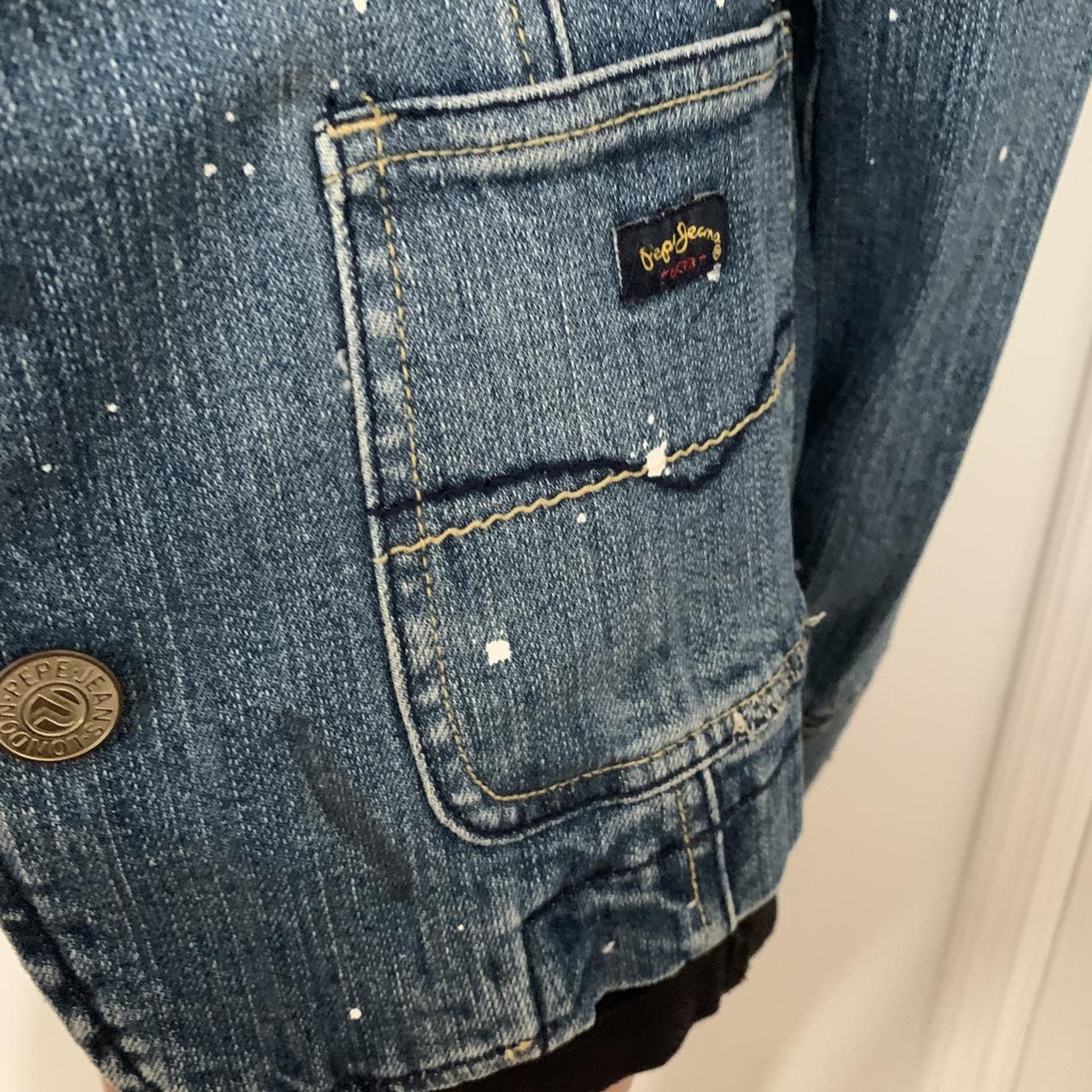 Pepe Jeans London Vintage Rare Denim Blazer ... - Depop