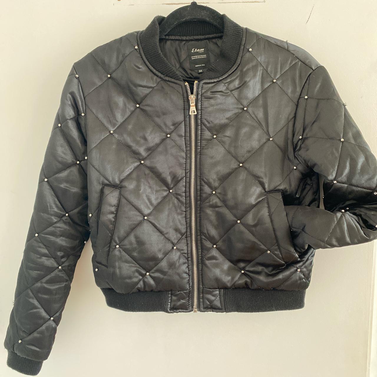 cute black bomber jacket