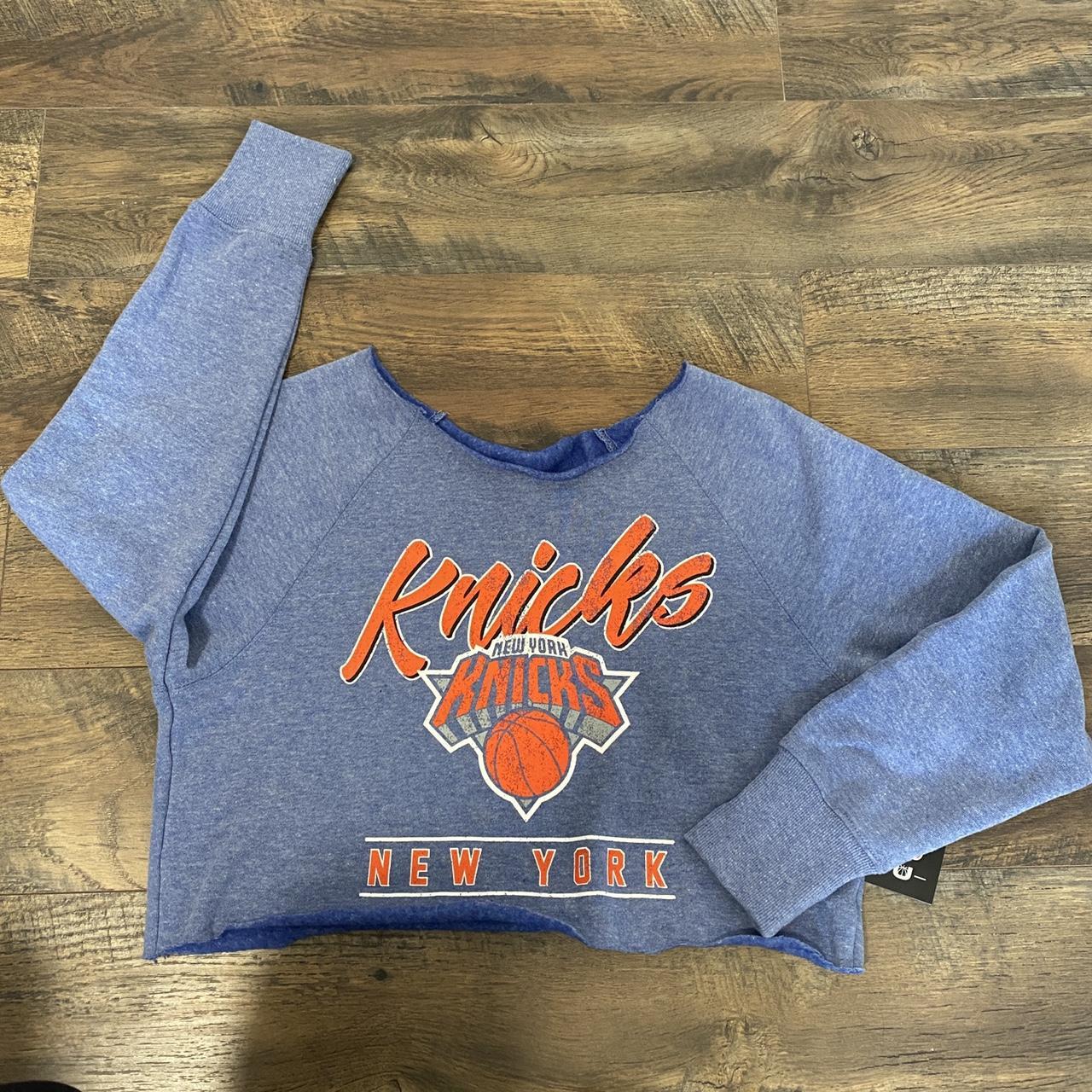 NEW YORK KNICKS SWEATER- sweater with a reworked - Depop