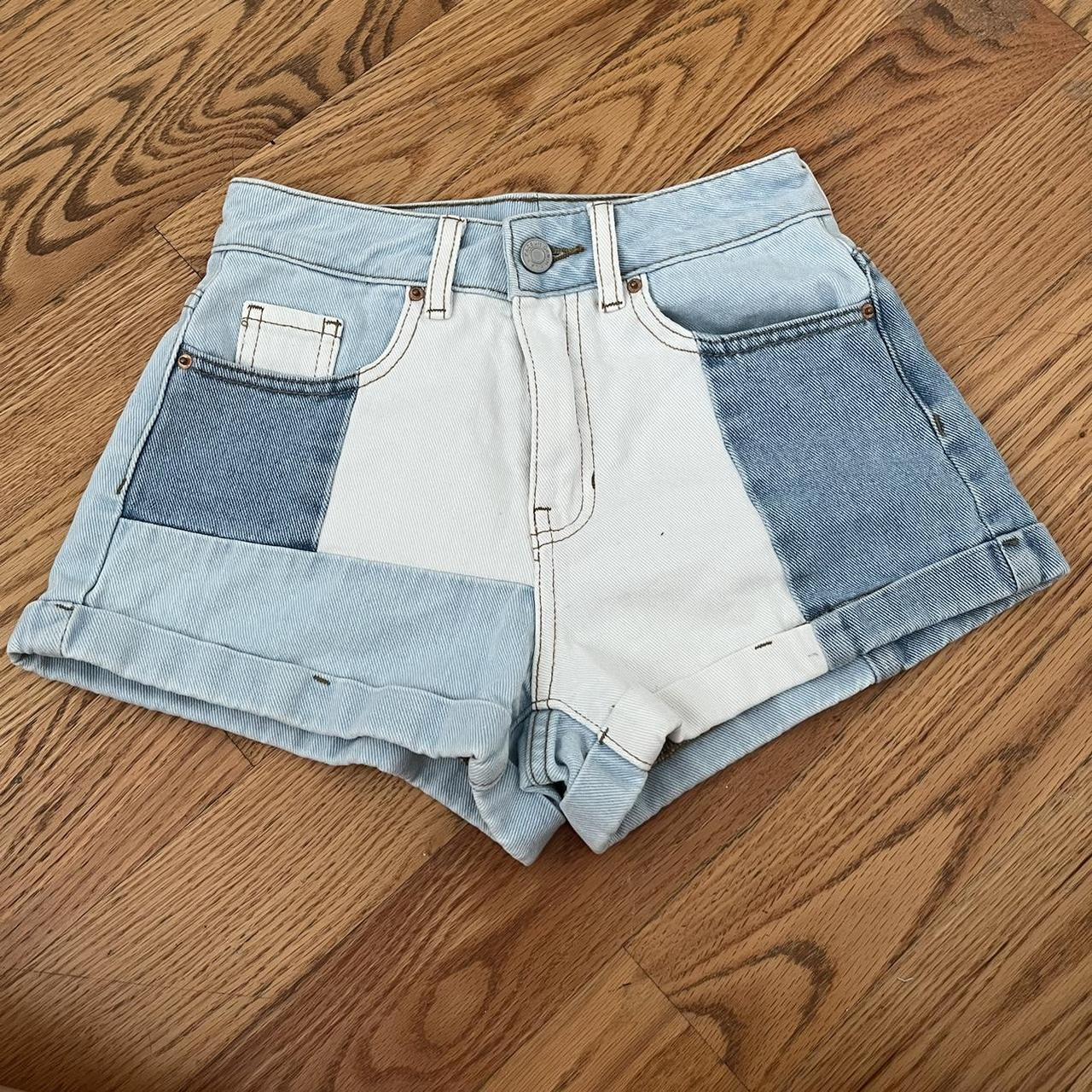 Product Image 1 - PACSUN MOM SHORTS- patchwork with