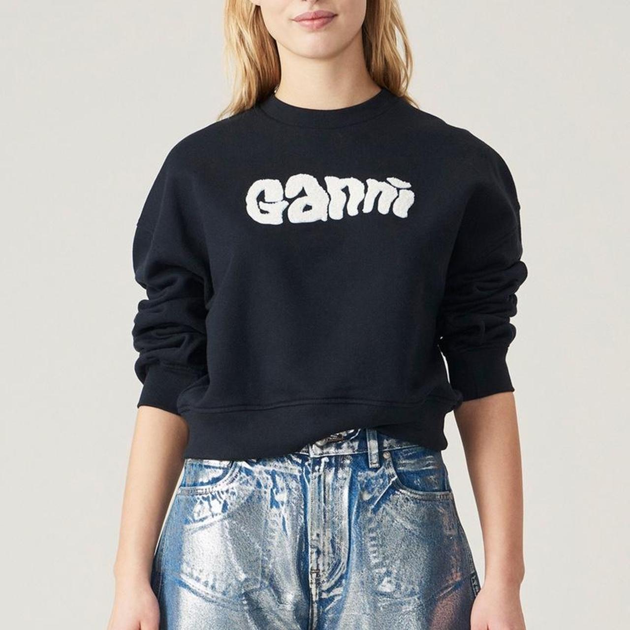 ganni logo sweatshirt