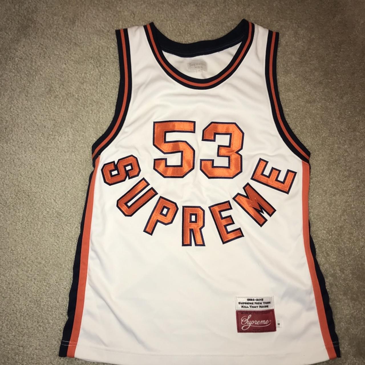 New Supreme NBA Jersey in White Size Medium S18 - Depop