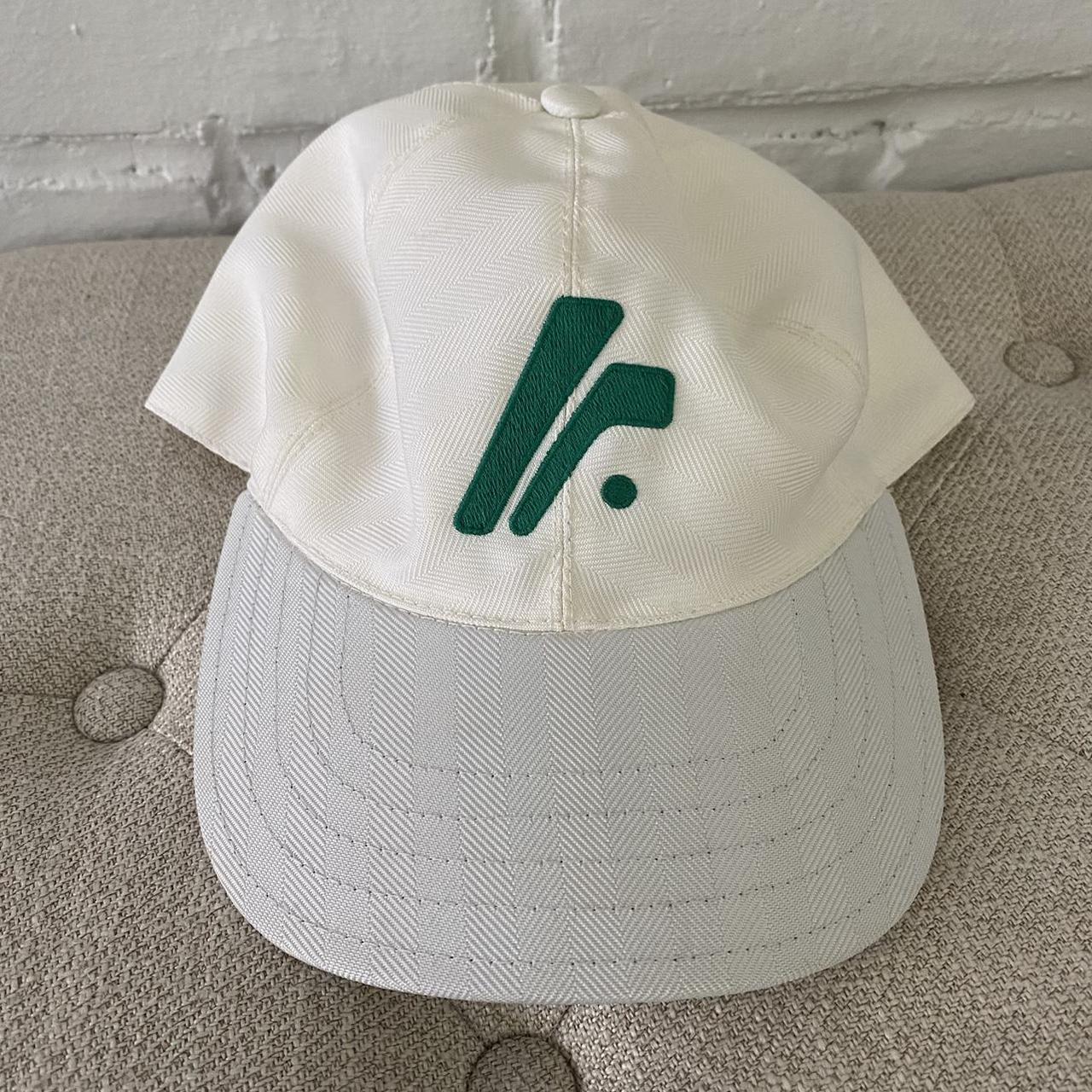 Fall Risk Men's White and Green Hat