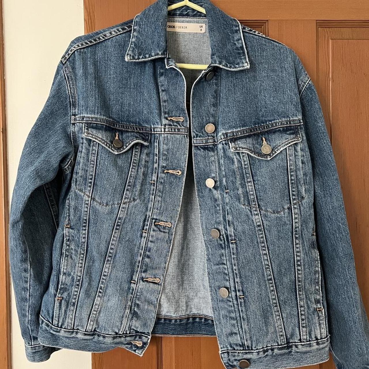 ASOS Women's Navy and Blue Jacket | Depop