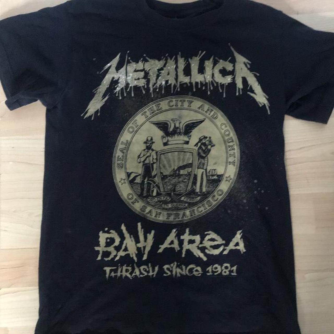 Metallica bay area t shirt best sale