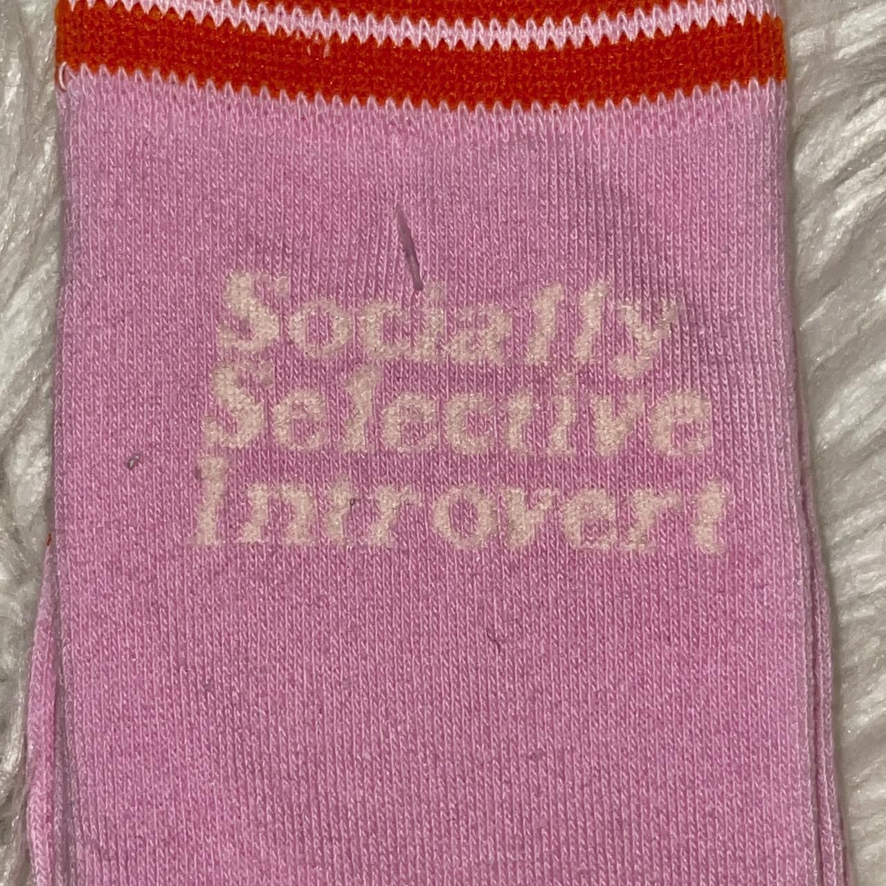 Typo Women's Red and Pink Socks