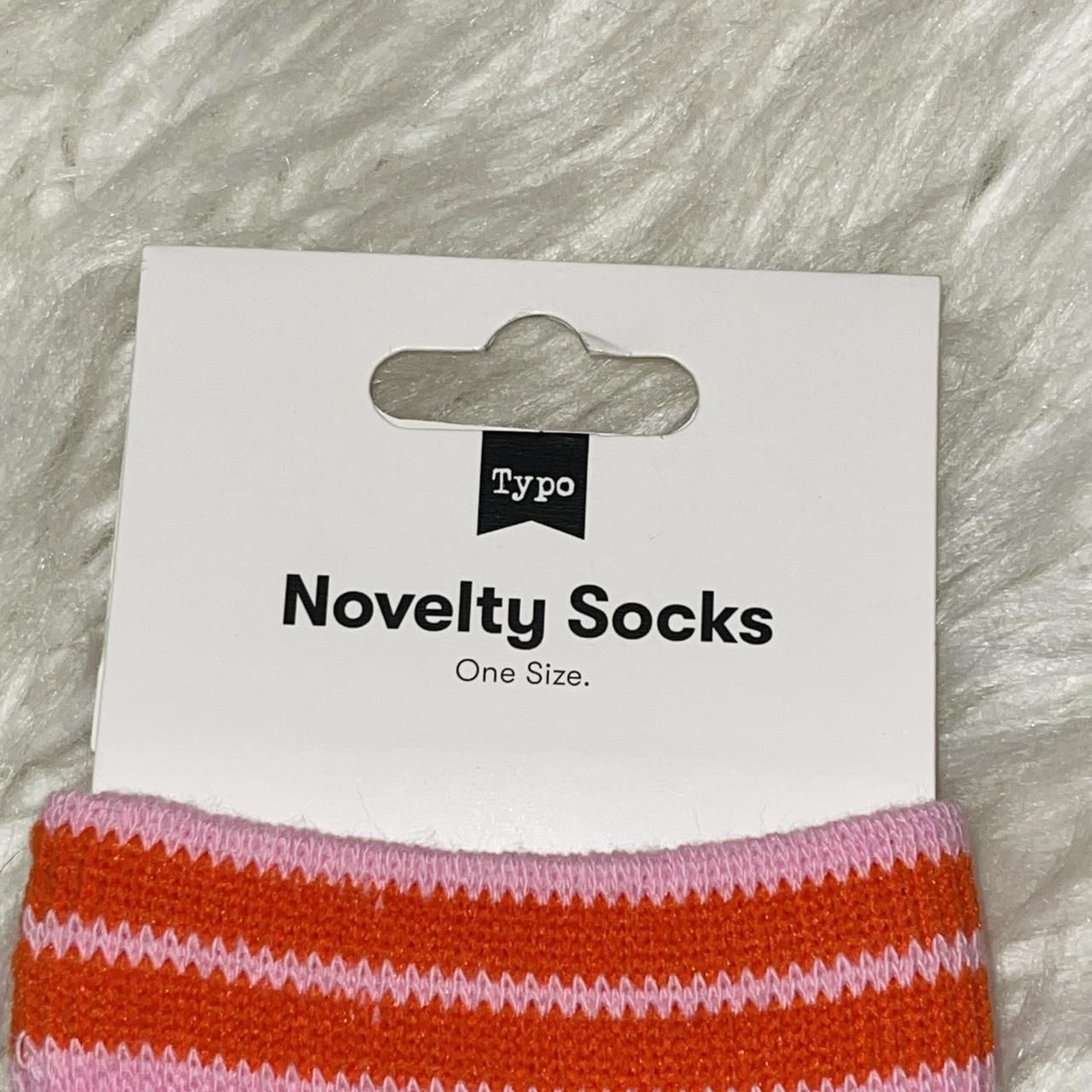 Typo Women's Red and Pink Socks (3)