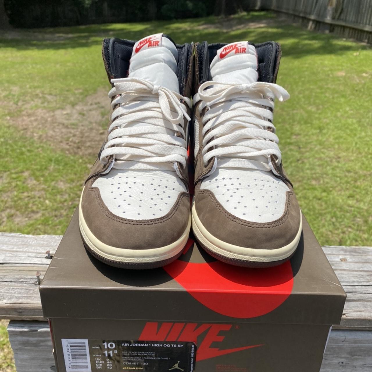travis scott jordan 1 size 10.5