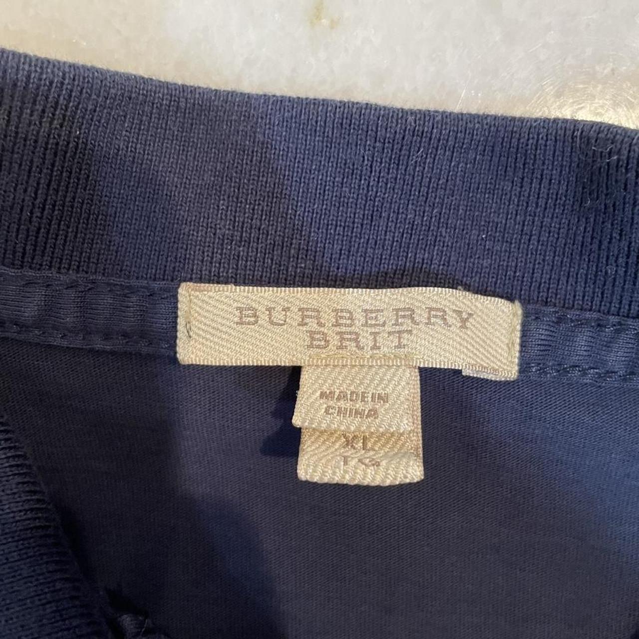 Burberry Brit Men's Navy Polo-shirts | Depop