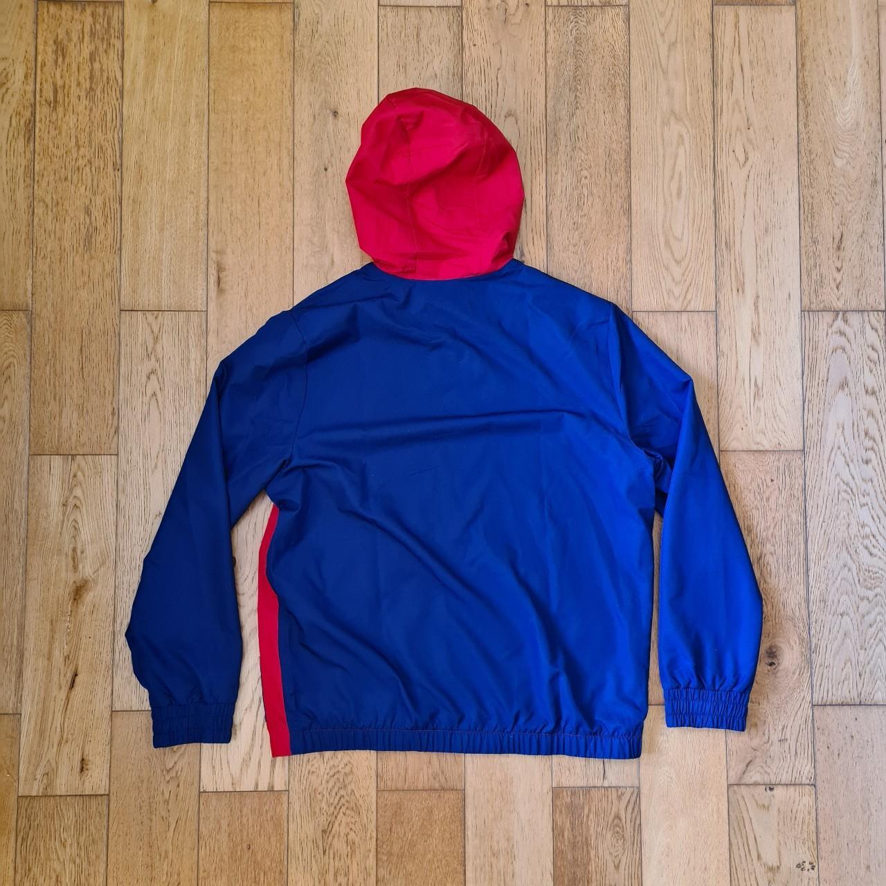 Lacoste Men's Blue and Red Jacket | Depop