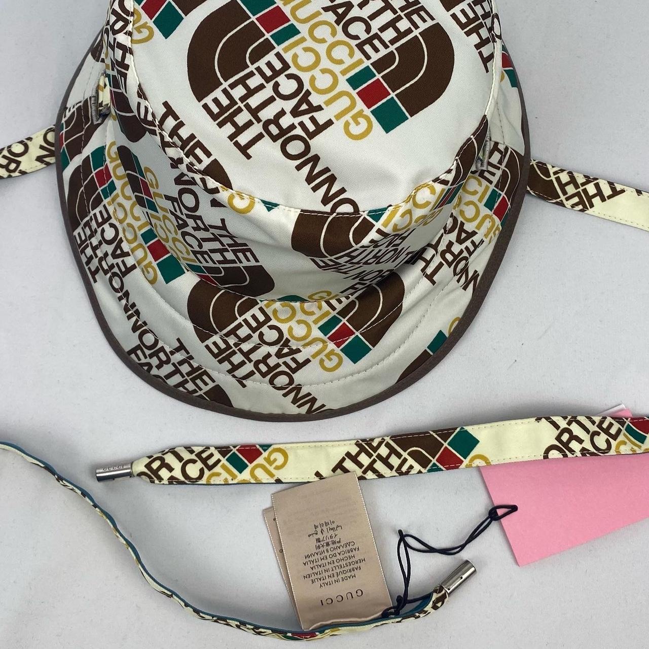Gucci X The North Face Reversible Bucket Hat White /... Depop