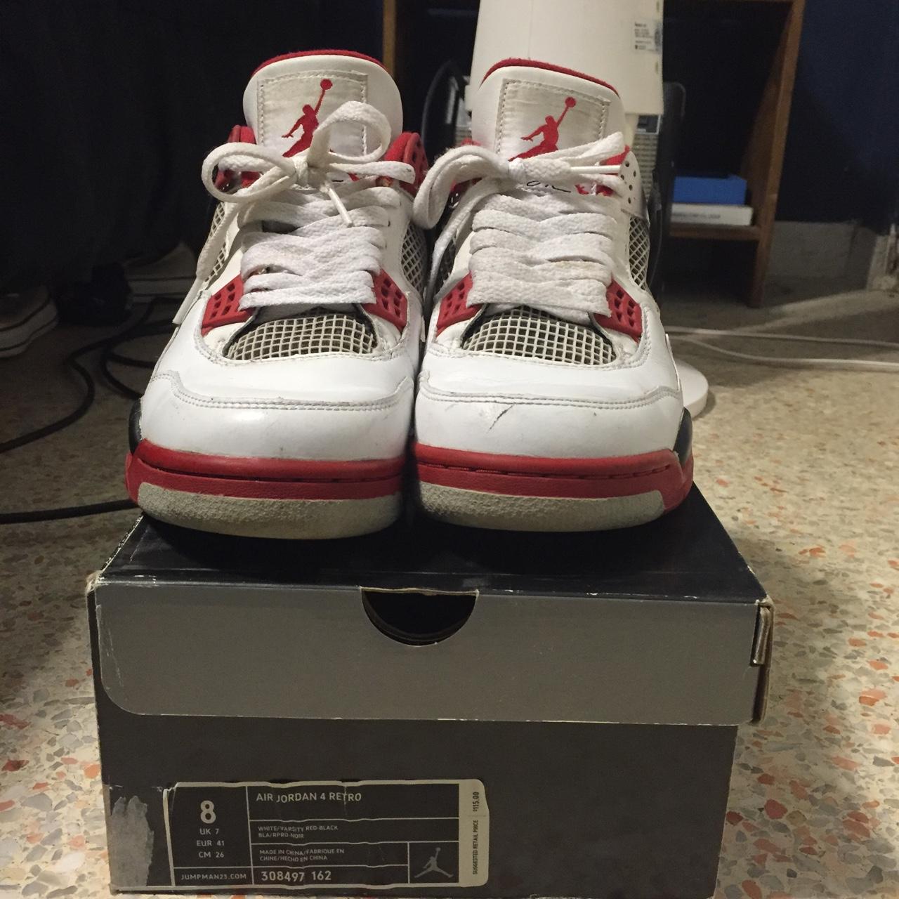 Size 8 Spike Lee Fire Red 4s #Jordan #Nike #FireRed - Depop