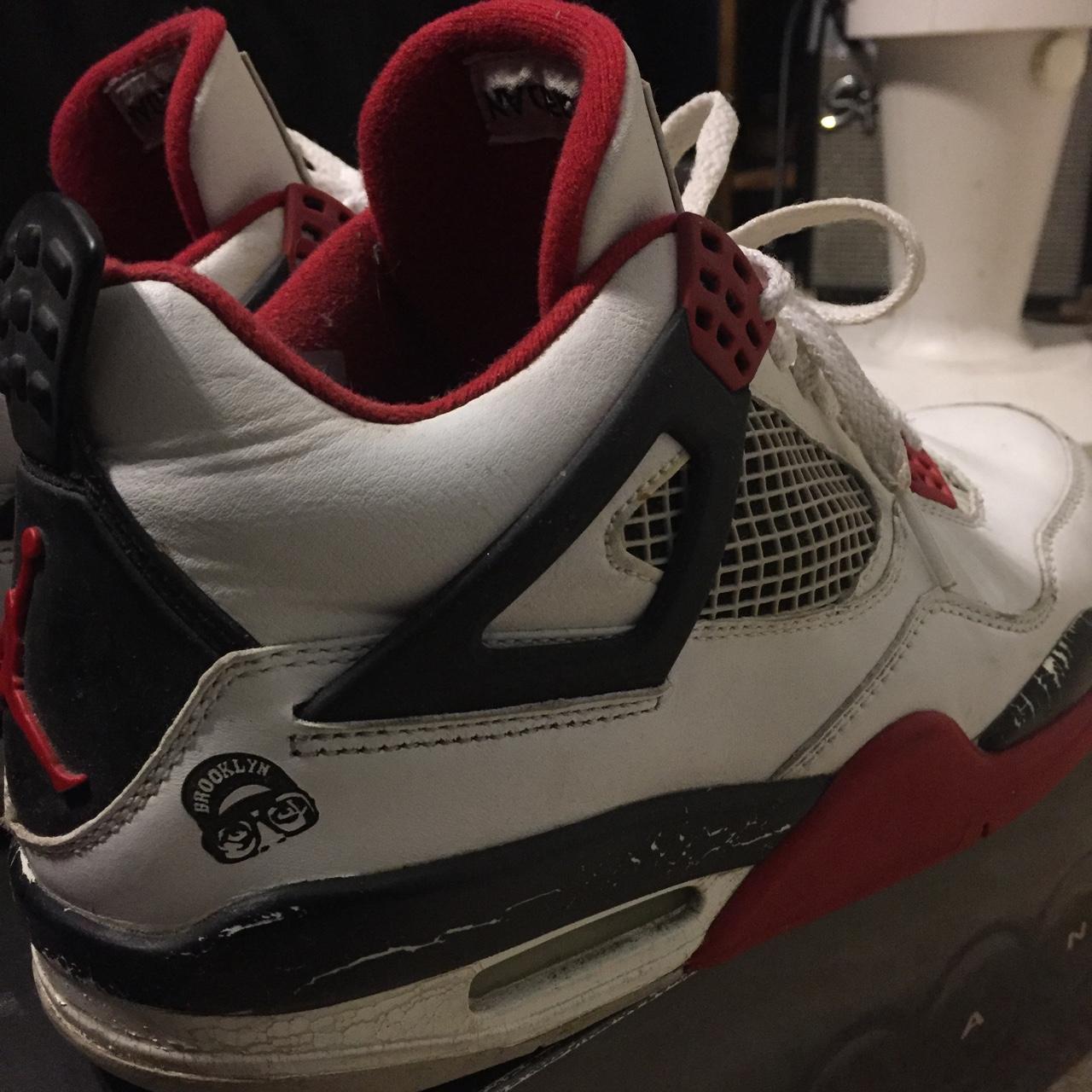 Size 8 Spike Lee Fire Red 4s #Jordan #Nike #FireRed - Depop