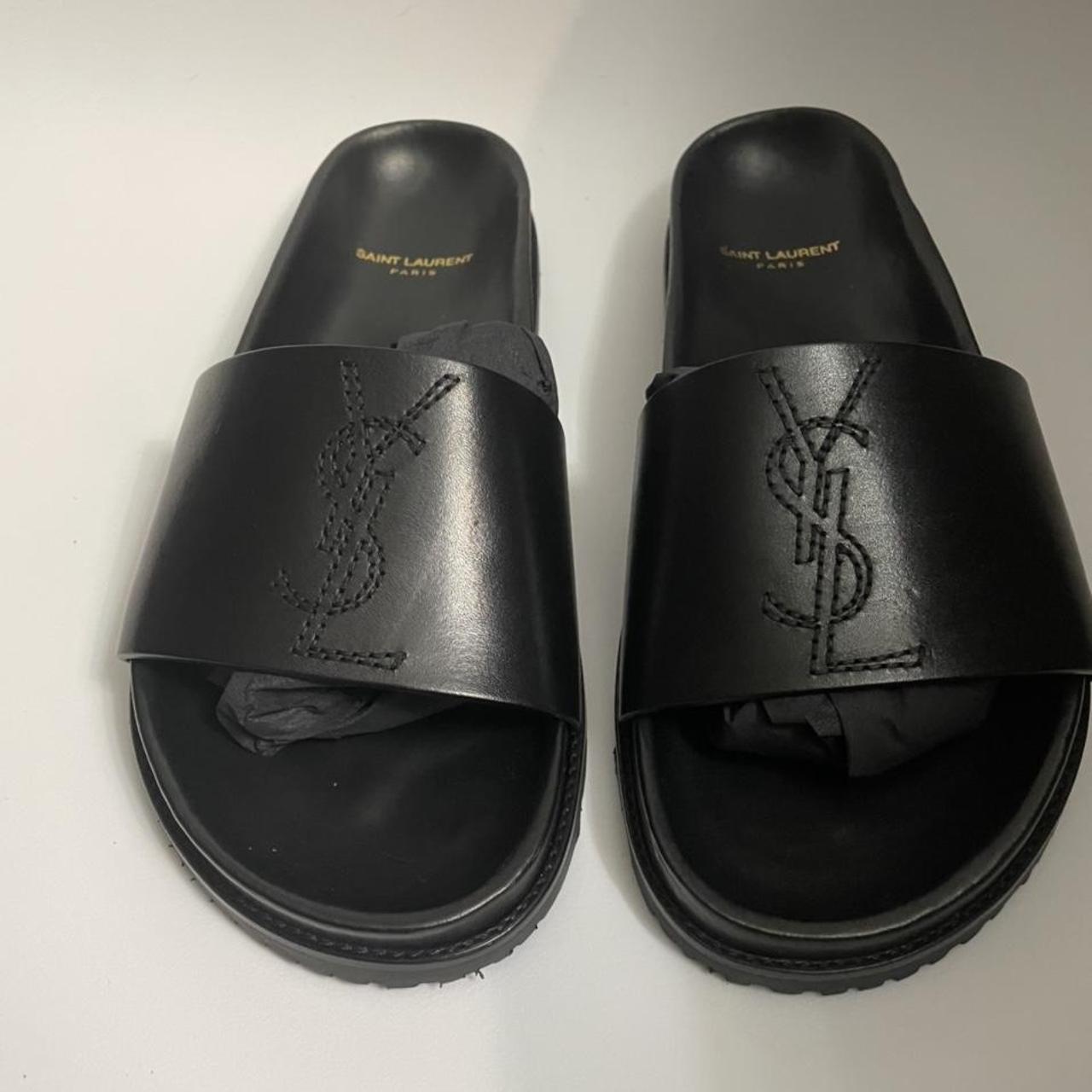 Authentic Brand new ysl slides Never been worn... Depop